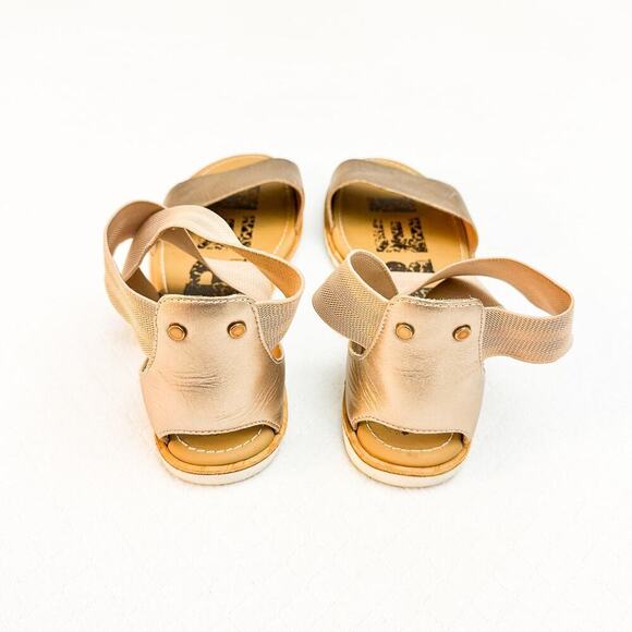 Sorel Women's Metallic Cross Strapped Sandal Size 7 - Picture 2 of 5